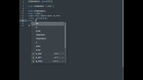 get month name and month number with date | Get today day or day name in php | webtis php trick