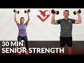 30 min strength training for seniors exercise at home for over 60  elderly  seated chair workout