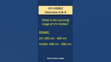 UV-Visible interview question answer | UV-Vis spectroscopy #uvspectroscopy #uv