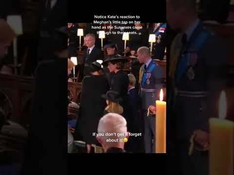Kate and Meghan Came Across On The Queen's Funeral #shorts