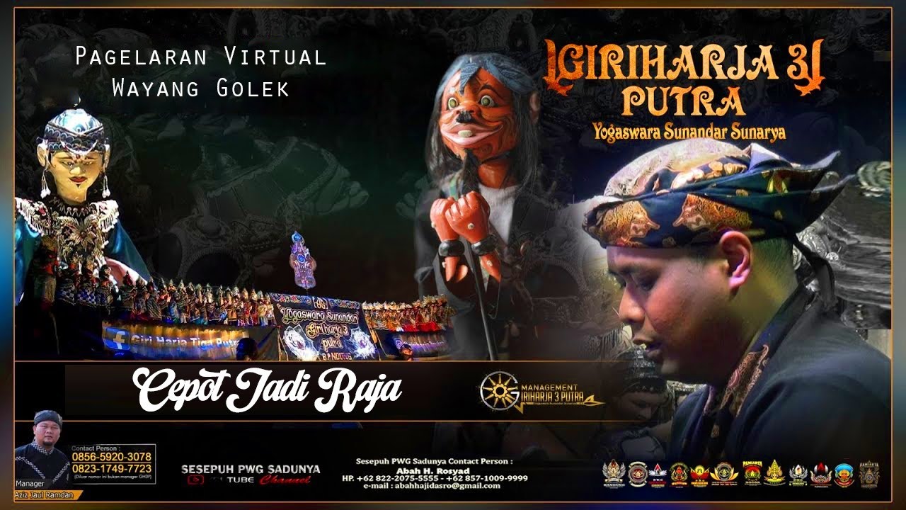 WAYANG GOLEK GIRI HARJA 3 PUTRA, YOGASWARA SUNANDAR SUNARYA, LAKON CEPOT JADI RAJA