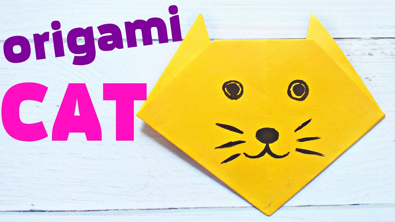 32 HQ Pictures Origami Cat Face Instructions / Easy Origami Cat Instructions Diy How To Make An Origami Cat Cute Origami Sitting Cat For Kids Youtube