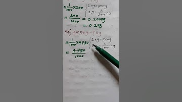 Gram To Kilogram Basic Question / Gram Ko Kilogram Me Kaise Badle #shorts #gramtokilogram