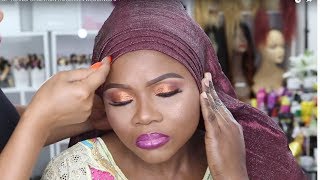 CLIENT GELE AND MAKEUP TRANSFORMATION /NIGERIAN WEDDINGS 3 screenshot 5