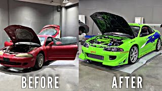 "Fast & Furious-inspired Mitsubishi Eclipse tribute for Paul Walker's legacy."