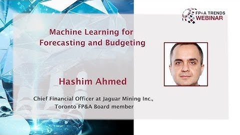 Machine Learning for Forecasting and Budgeting