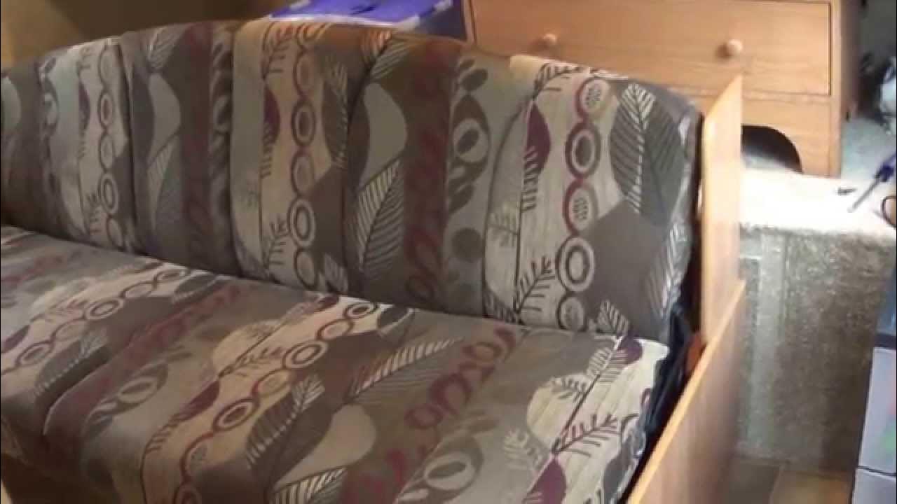 Travel Trailer remodel part 2 removing and relocating the sleeper sofa