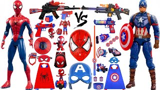 Spider-man VS Captain America spider-man action figures spider-man spider-man movie spiderman toys