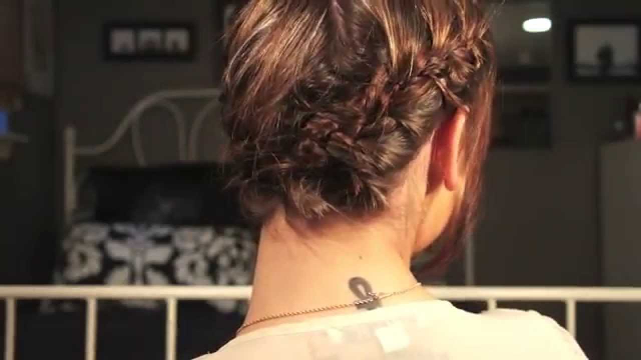 A Simple Braided Updo For Short Hair Fashionista