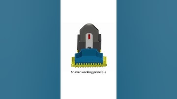Hair Trimmer Working Principle | How Does Trimmer Work | #shorts #mechanical #mechanism #trimmer #3d