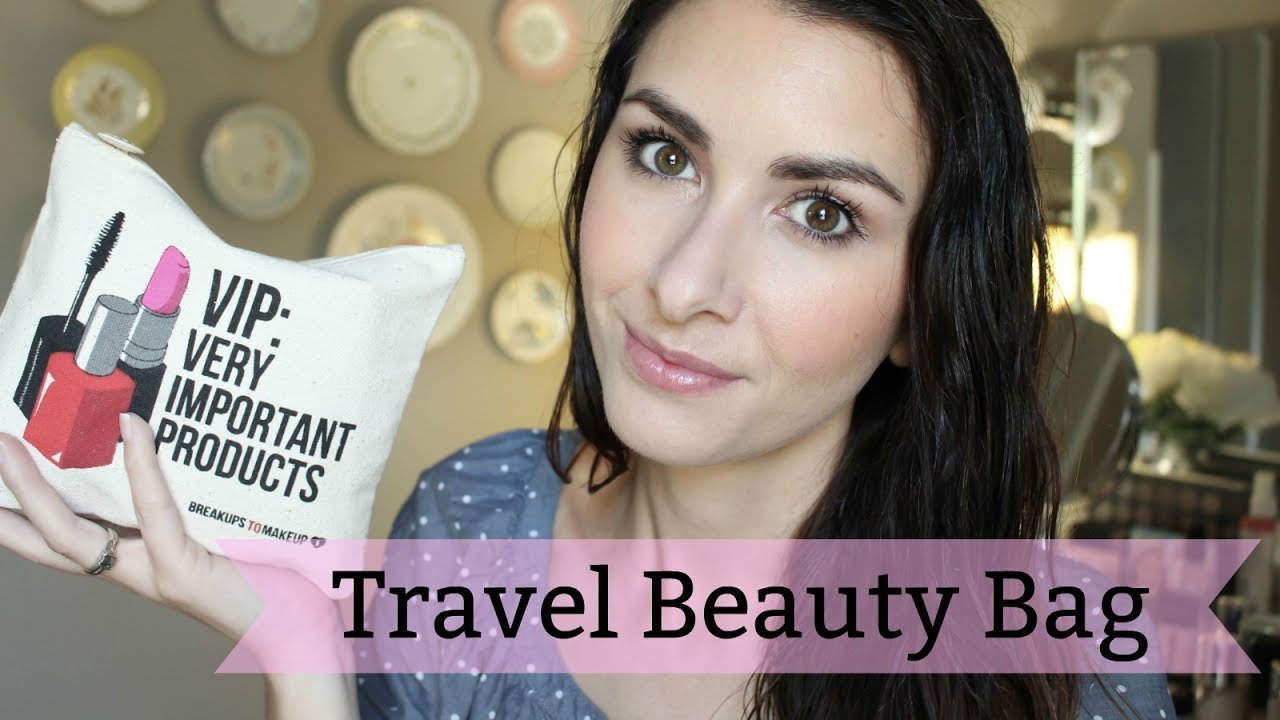 My Travel Makeup Bag Quick Camping Makeup YouTube