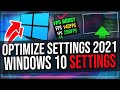 How To Optimize Windows 10 for Gaming (2021) Increase FPS and Performance!