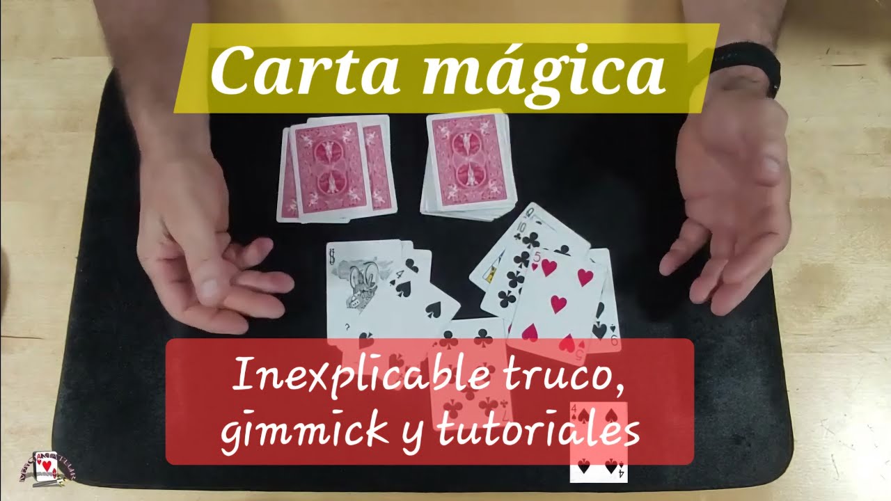 CARTA MÁGICA, UN TRUCO MUY SORPRENDENTE CON UN GIMMICK Y TUTORIALES.
