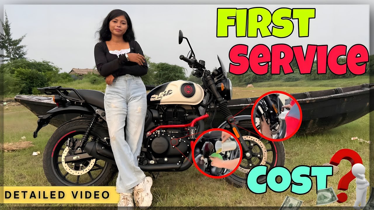 NEW HUNTER 350 1st Service Complete | PROCESS | ENGINE KNOCKING ISSUE 😡|| Service Cost ?