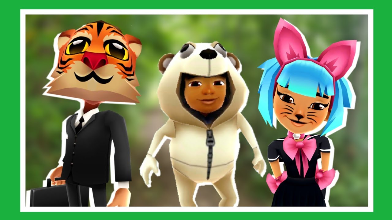 🐈ANIMAL COSTUME PACK | Subway Surfers | Harumi , Malik , Frank and Jia🐯