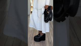 How I styled Gucci Platform Loafers #shorts
