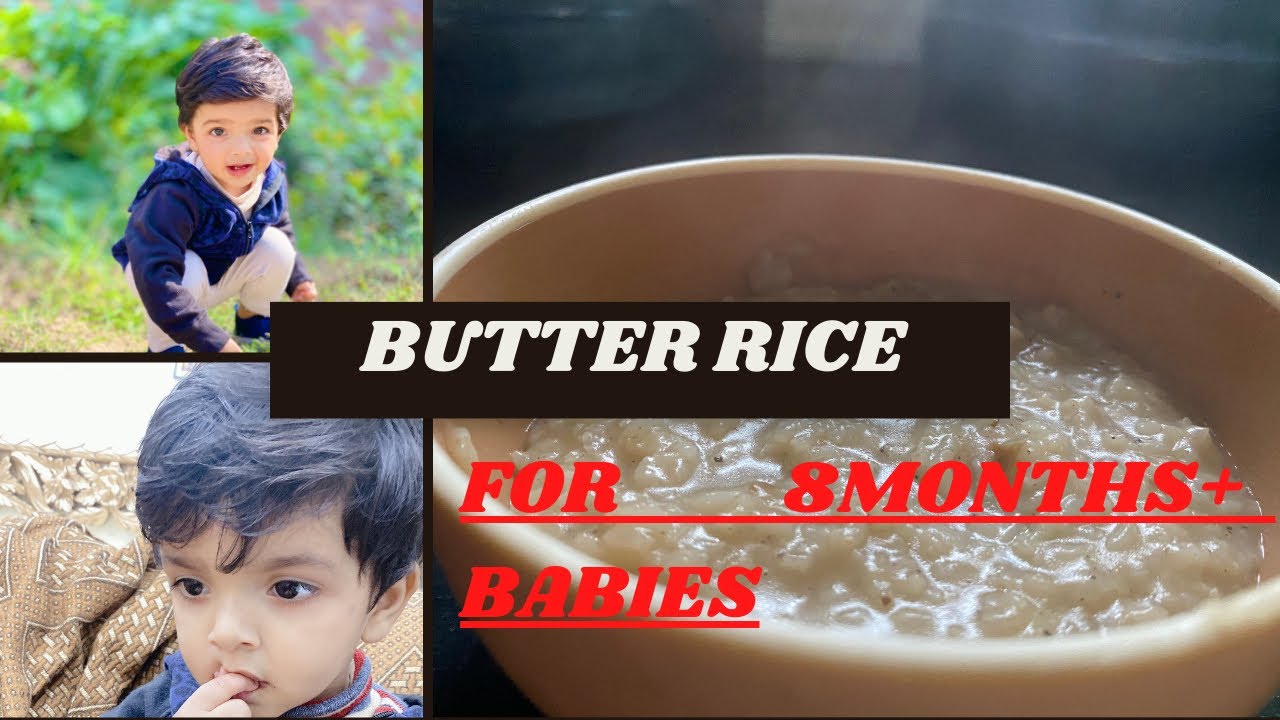 How to cook rice for 8 months+ babies/ weight gain baby food YouTube