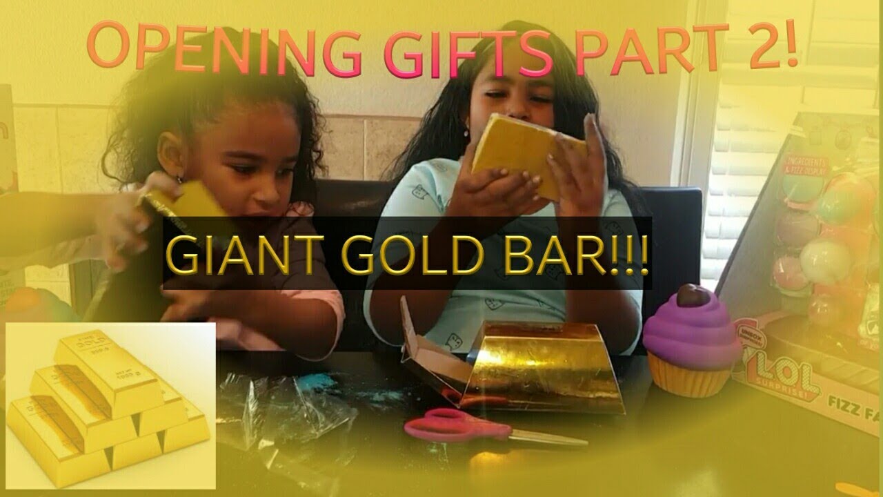 GIANT GOLD DIG IT BARS | GIFTS PART 2
