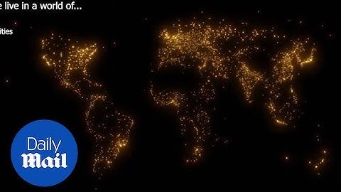 Designer creates light maps of the world