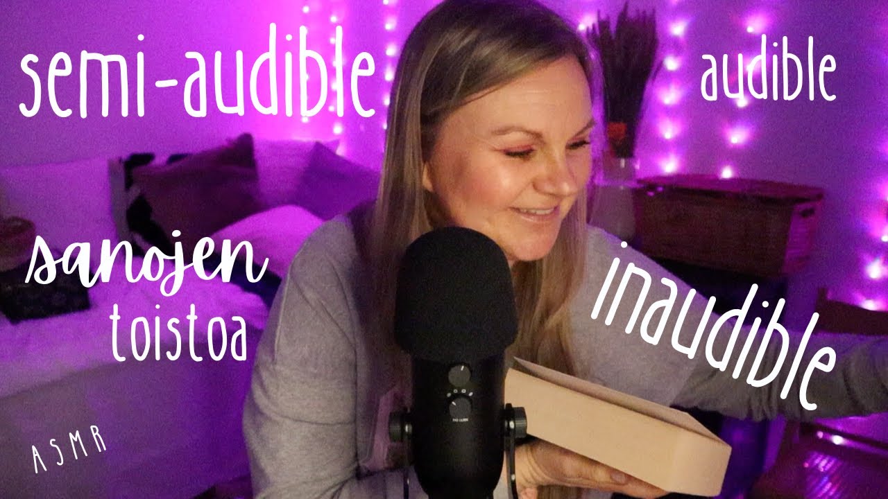 ASMR SUOMI - Toivottu video | Hopöä, inaudible, semi-inaudible & sanojen toistoa
