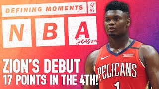 Revisiting Zion Williamson’s NBA Debut | NBA Defining Moments | The Ringer