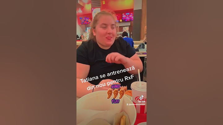 Tatiana se antrenează pentru Rxf