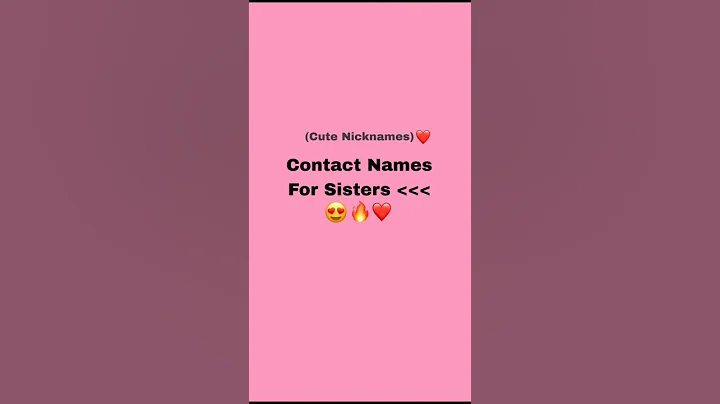 Contact Names For Sister 💝🦋 #shorts #instaideas #nicknames