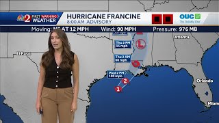 Landfall imminent as Hurricane Francine churns in Gulf of Mexico, eyes Louisiana
