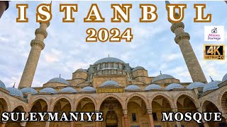 LET'S WALK TOGETHER IN ISTANBUL, SULEYMANIYE MOSQUE | EMINONU DISTRICT | APRIL 21TH 2024 | 4K 60FPS
