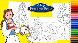 Coloring Disney Princess Belle - Beauty and the Beast Coloring Pages