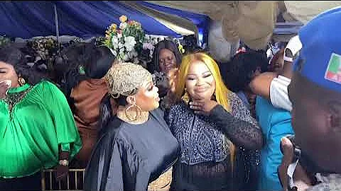 MC Oluomo’s beautiful wives at his birthday groove live at Alahji Akinsanya McOluomo’s