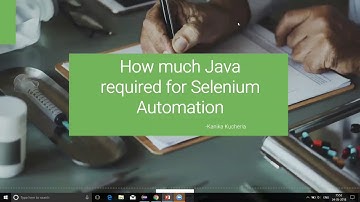 How much Java is needed to learn Selenium? | Techcanvass