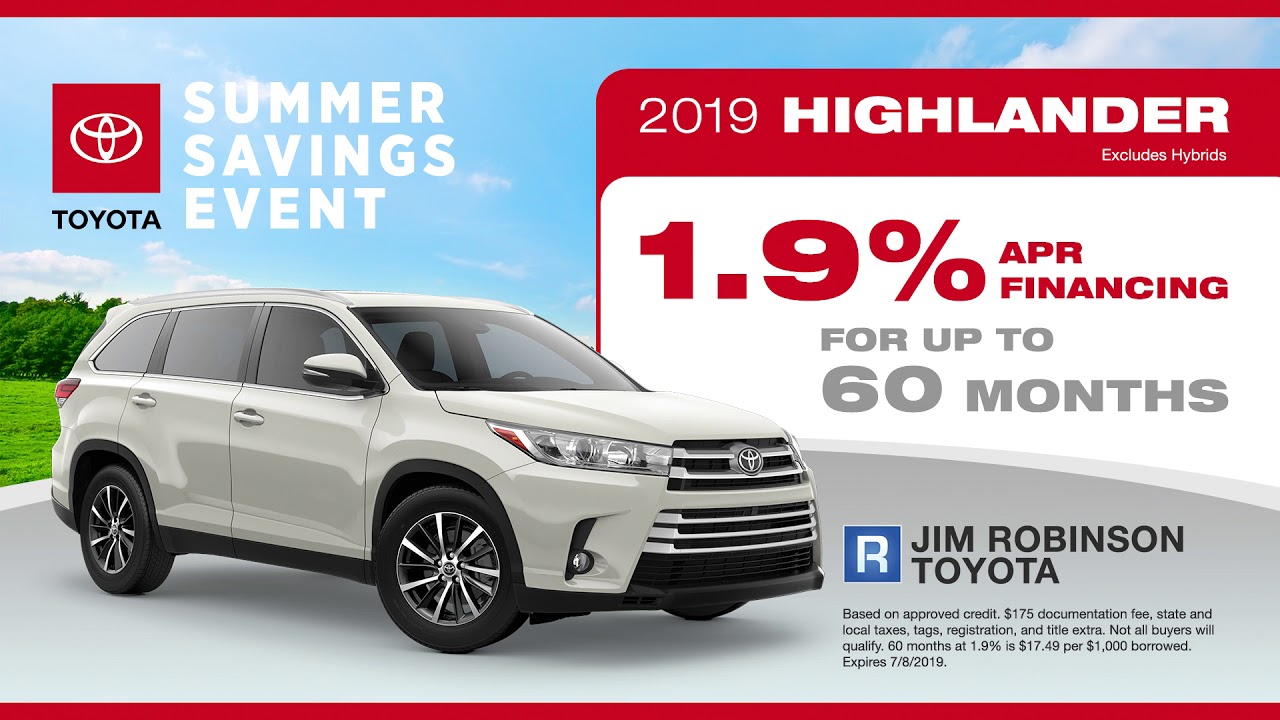 Jim Robinson Toyota June Promo 1 YouTube