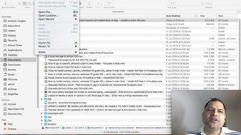 Operation could not be completed error in Quick time player in mac - New Movie recording