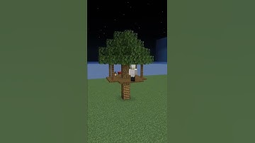 Minecraft Small Tree House Speed Build | #shorts