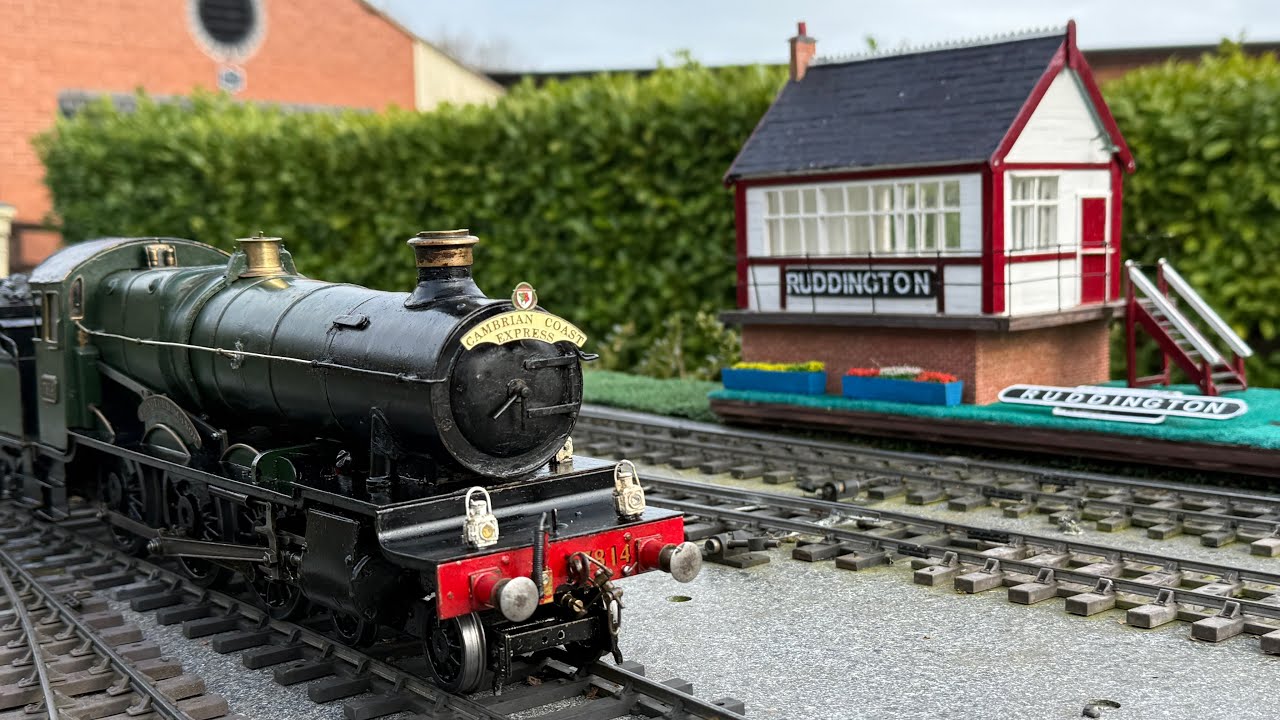 Aster Castle, Aster King, Tom Barrett Bulldog & GWR Manor @ Ruddington gauge 1 track 03/03/26