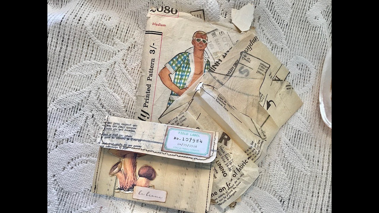 Using Up My Vintage Sewing Pattern Paper 1 YouTube