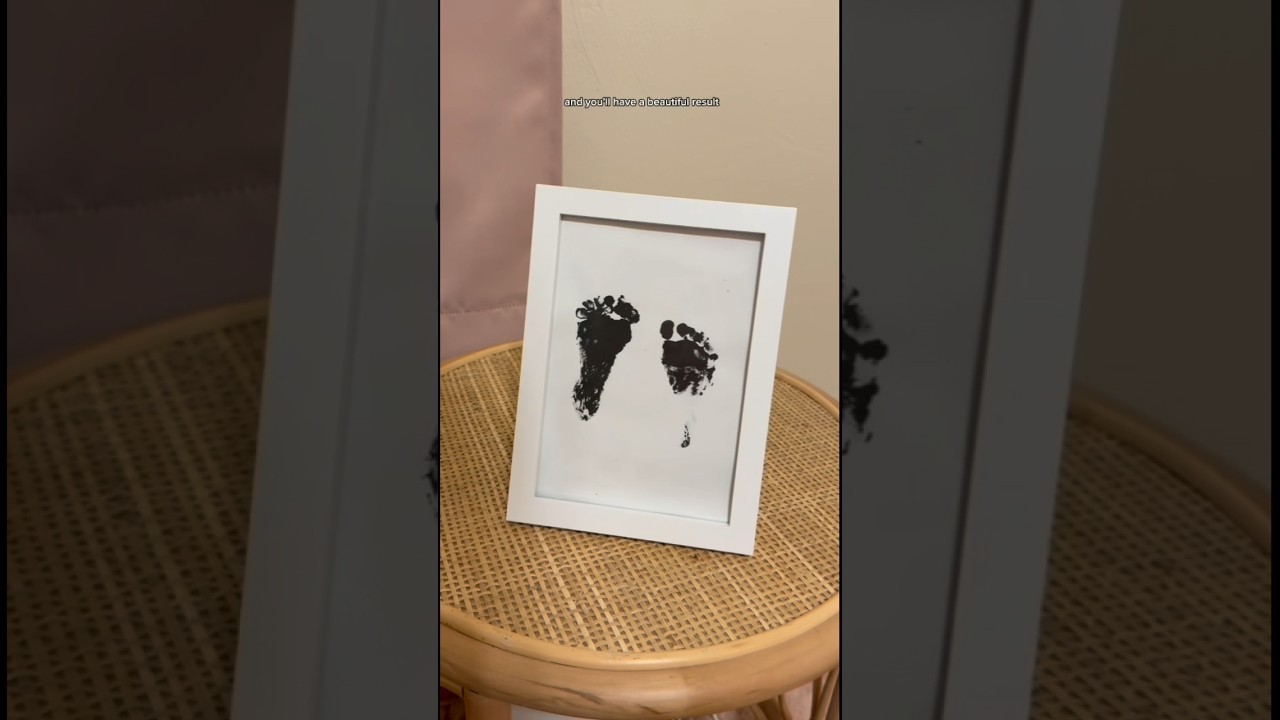 DIY your babies hand and foot prints🦶🤍 