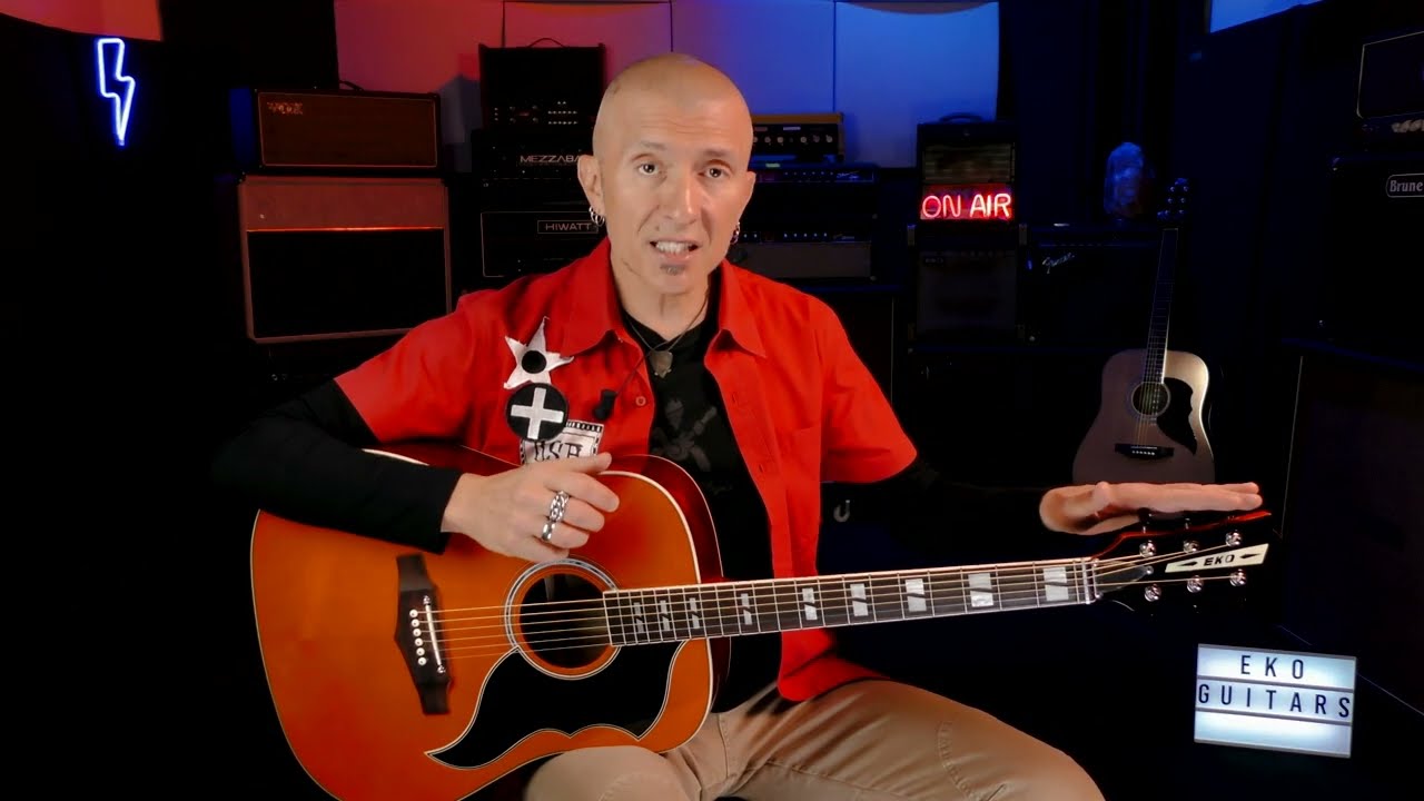 video Eko Guitars – Ranger 6 Blue Sunburst ( NON ELETTRIFICATA )