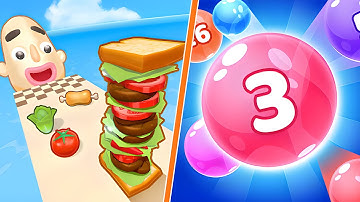 Sandwich Runner | Marble Run 3D Speedrun High Score Gameplay Walkthrough 4K #39