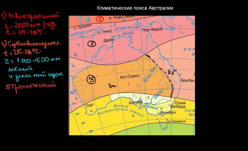 климатический пояс занимающий большую площадь в австралии