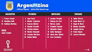 FIFA WORLD CUP 2022 | OFFICIAL SQUADS FOR ALL 32 TEAMS!