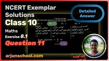 Class 10 Maths Exercise 8.1 Question 11 | Introduction to Trigonometry | NCERT Exemplar
