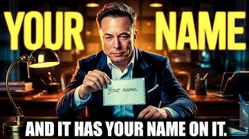 Elon Musk Just Left One Final Note - And It Has Your Name On It.
