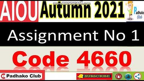 ⏩ AIOU Code 4660 Solved Assignment No.1 Autumn 2021 || Level: MSc Pakistan  studies