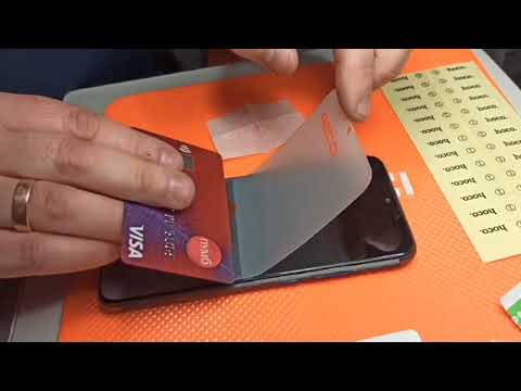 Гидрогелевая пленка Recci на Redmi Note 7 Pro- поклейка гидрогелевой плёнки- гайд-