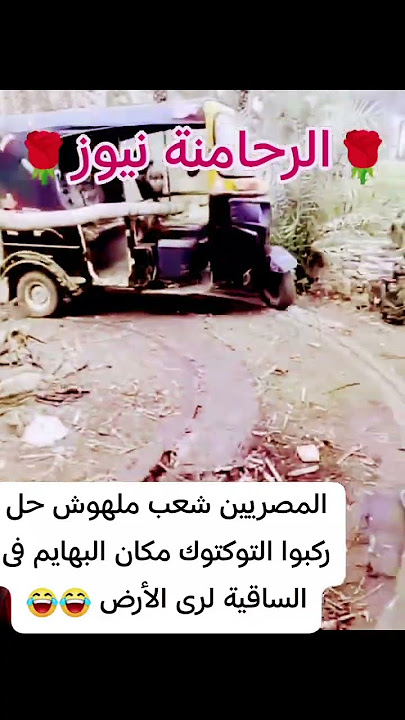 #المصريين شعب ملهوش كتالوج#علقوا #التوكتوك مكان #البهايم فى الساقية لرى الأرض .    😂😂😂😂😂😂