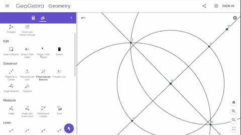 Construction: Equidistant Points (GeoGebra)