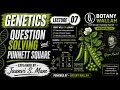 Genetics Part-7(Question solving and Punnett square) Explained by Jaanvi S. Mam and Powered by -BW