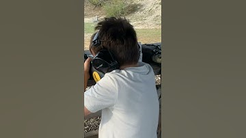 8 year old first time shooting a 410 shotgun #shorts